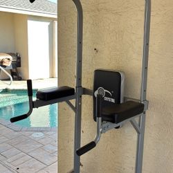 Olympic Size Power Rack Dip Bar Pull Up Bar Leg Lifts In Squat Rack 