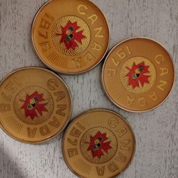 Vintage Coasters Canada 1976 Olympics set/4 EUC