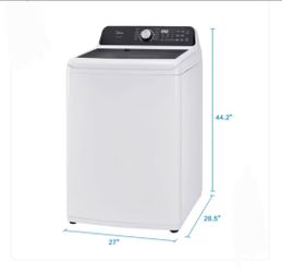 Midea 4.5 cu. ft. Top Load Washer with Stainless Steel Tub and Wave Impeller
