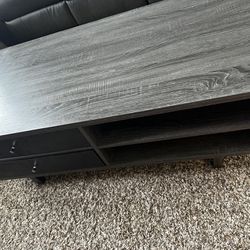 Gray and Black Coffee Table 