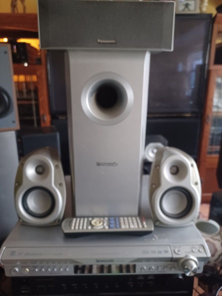 PANASONIC 5.1 RECEIVER WITH KLIPSCH SPEAKERS AND SUBWOOFER $100 FINAL PRICE