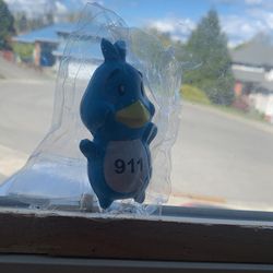 Blue penguin stress ball