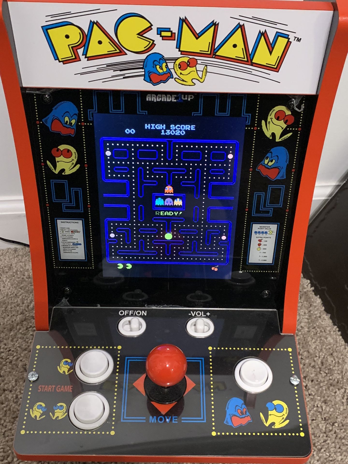Arcade 1Up 40th anniversary Pacman Countercade