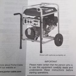 PORTER  Cable  6500 Watt Generator 