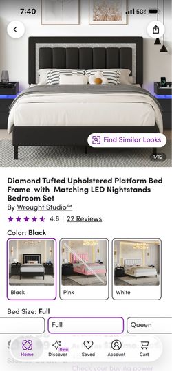 Full size bed frame