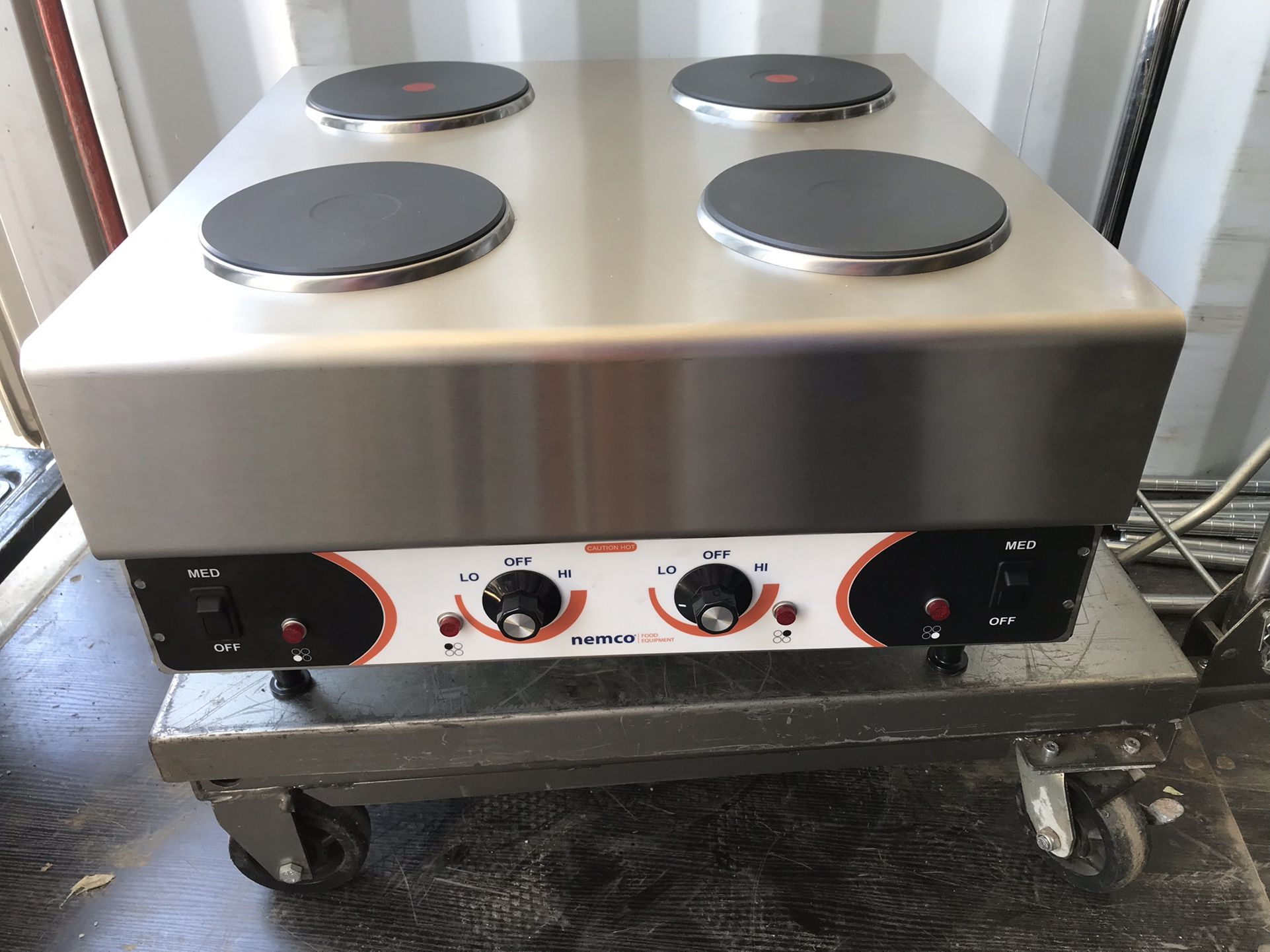 Nemco 6311-4-240 Four Burner Electric Countertop Hotplate