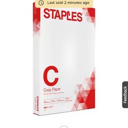 Staples Set of Three 500 Sheet 11x17" Copy Paper