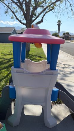 Toddler play set with slide (red,blue,white)