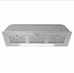 Brand New 36 in. Seriate Ducted Insert Range Hood in Brushed Stainless Steel with Baffle Filters, Push Button Control, LED Lights