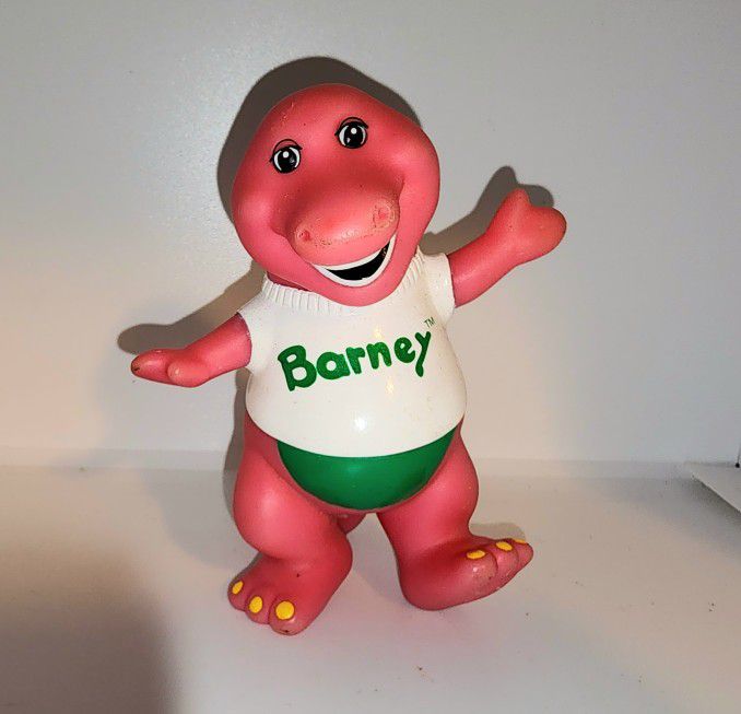 Vintage 90s Barney 4.5 inch figure 