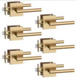 Asidrama 10 Pack Champagne Bronze Passage Interior Door Handles