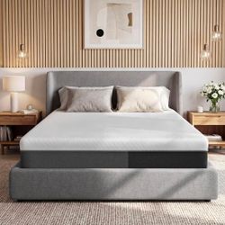 BRAND NEW IN UNOPENED BOX Twin Size 10" Hybrid Mattress, Medium Firm Feel, Memory Foam & Individually Pocketed Springs, Zoned Ergonomic Support, Motio