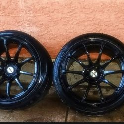 18x10 Whistler Rims With Tires