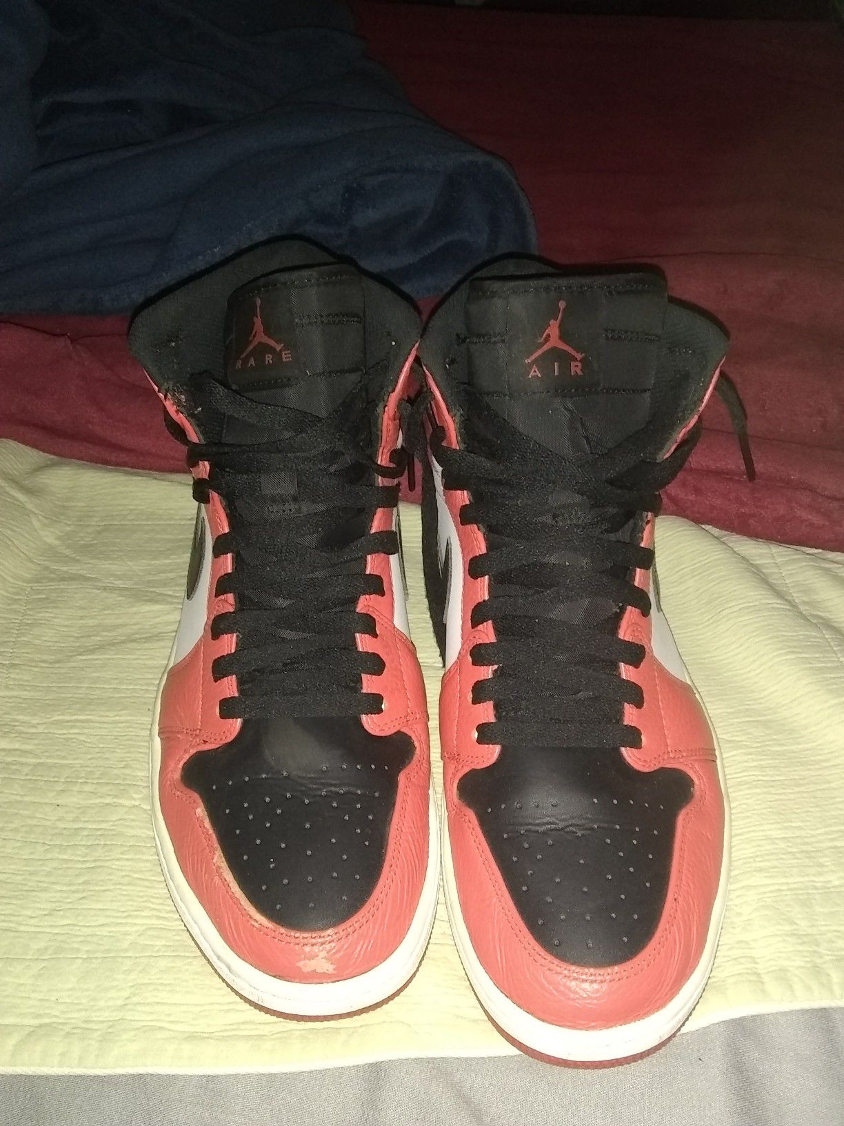 I have a nice pair of air Jordan 1 Rare air size 12 slightly used