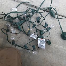 Outdoor Lights Broken Bulbs Need Replacement 