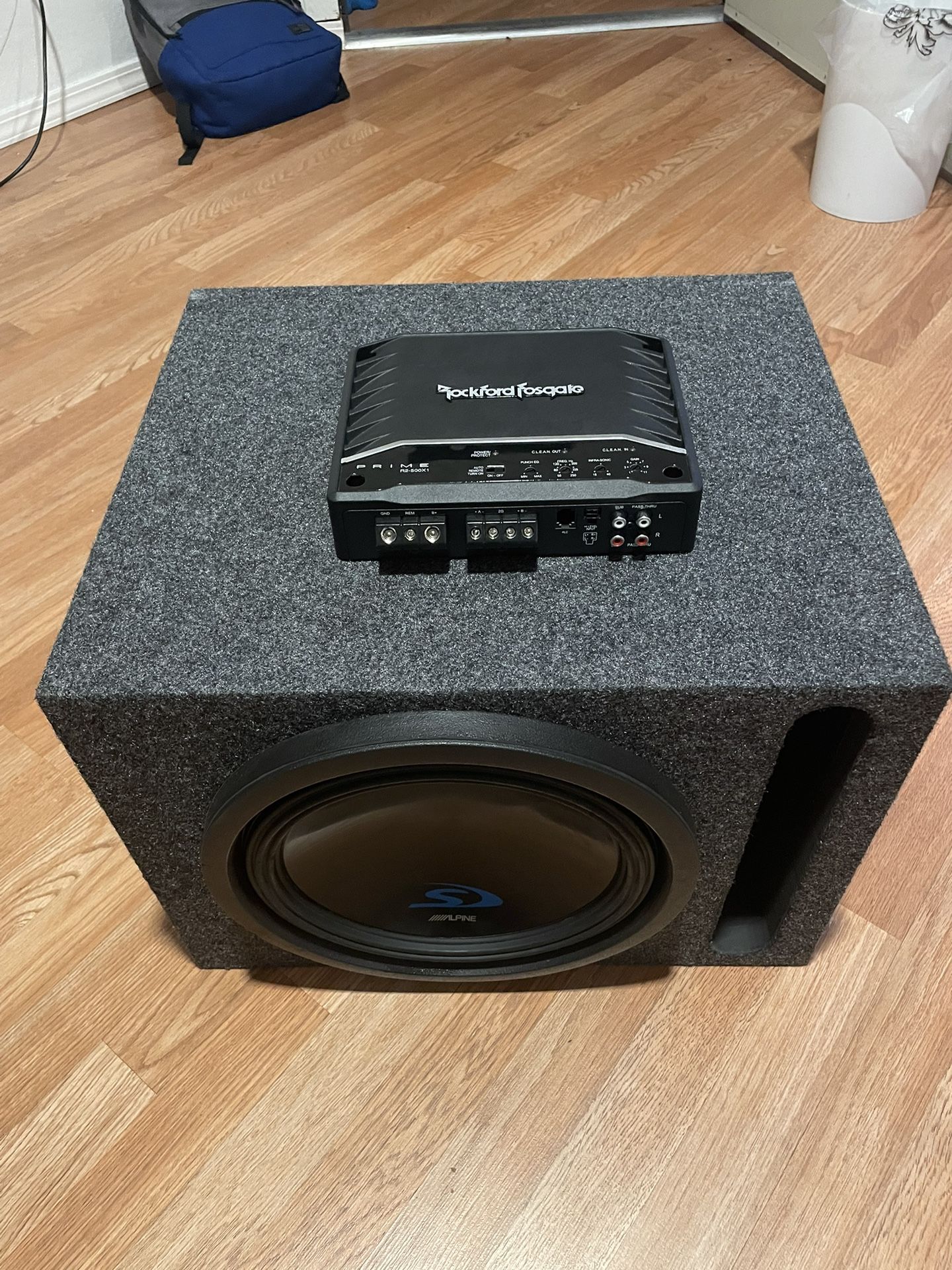 Alpine Subwoofer And Rockford Fosgate Amp for Sale in Fontana, CA OfferUp
