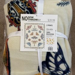 No Sew Throw Kit (Butterfly Design)