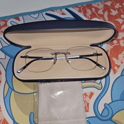 Silhouette 5416 40 6060 Titanium Gray Blue Rimless Eyeglasses Frames