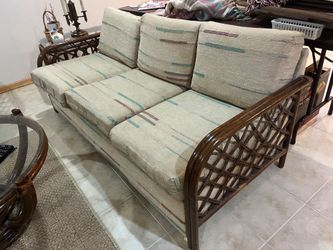 Rattan Set - Sofa Bed, Chairs & Tables