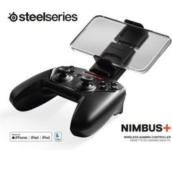 SteelSeries Nimbus+ Bluetooth Mobile Gaming Controller with iPhone Mount, 50+ Hour Battery Life, Apple Licensed