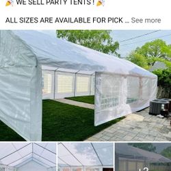 NEW! SALE ONLY! TAX INCLUDED! CREDIT CARD OK! 16x32FT White Heavy Duty Party Tent, 180g PE fabric


