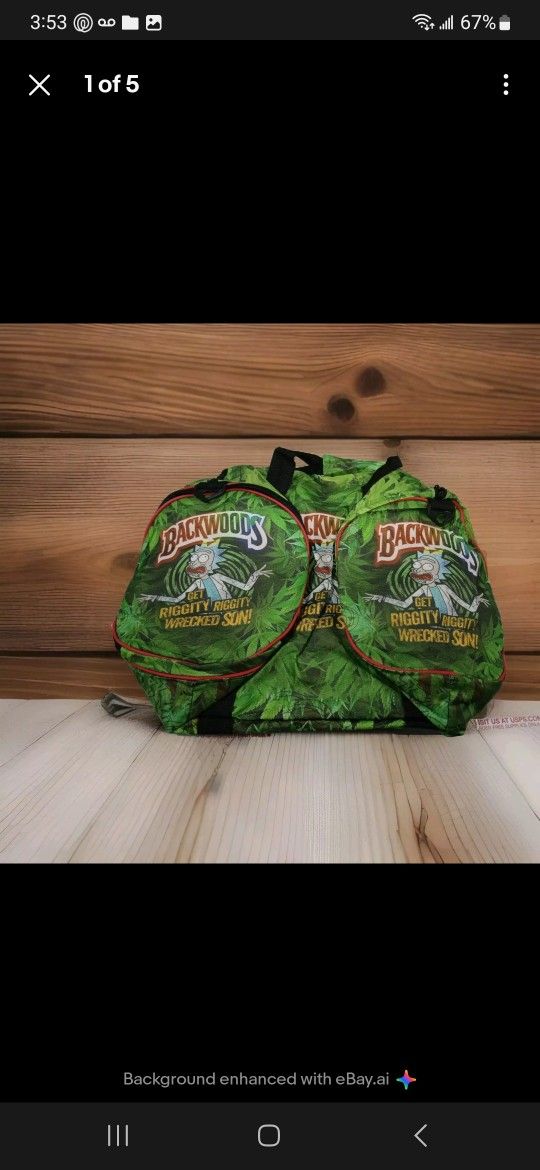 BACKWOODS RICK N MORTY DUFFLE BAG