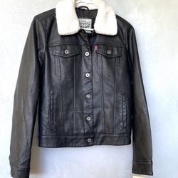 Levi’s Leather Jacket Womens New With Tags 