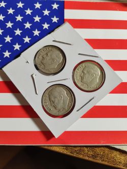 3) Extra Fine Condition Silver Dimes For Sale