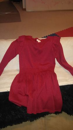 Glittery Christmas girls dress 7/8