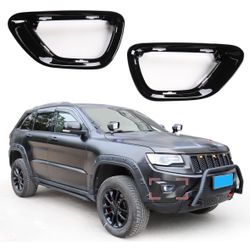 Front Fog Lights Cover Trim Fog Lamp Frame Replace for Jeep Grand Cherokee 