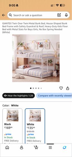 Twin over twin bunk bed kids