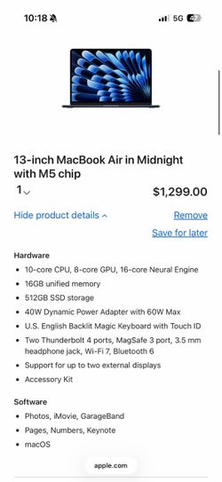 MacBook Air brand new in box sealed