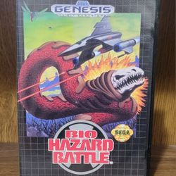 SEGA GENESIS BIO-HAZARD BATTLE - COMPLETE (TESTED & WORKING) 