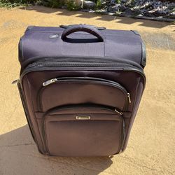 Delsey Purple Travel Suitcase 