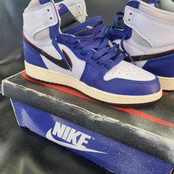 New Air Jordan 1 Retro High OG GS White/Black/Neutral Grey Size 7Y