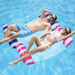[2pack] 4-in-1  Pool Float For Adults Non-Stick PVC 