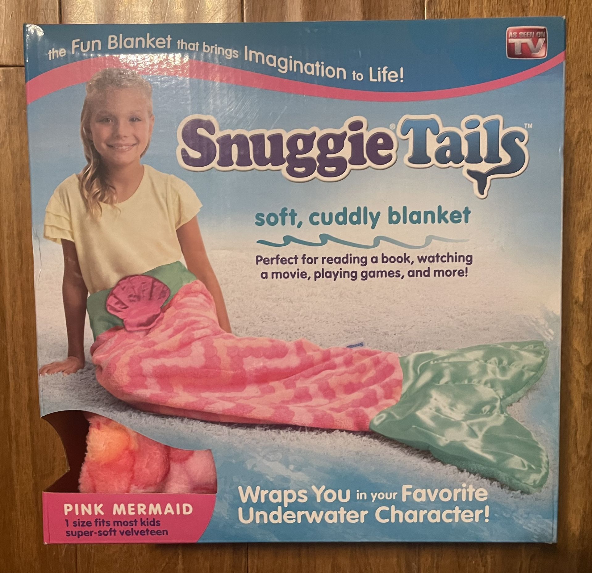 Kids and adult Snuggie tail Blanket 