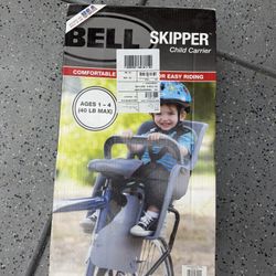 Bell Sports Skipper Child Bike Seat, Gray W/Safety Harness
