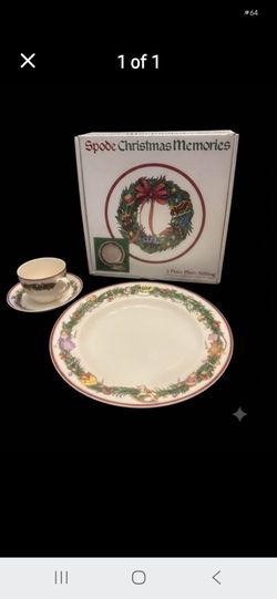 Spoke Christmas Plate Setting