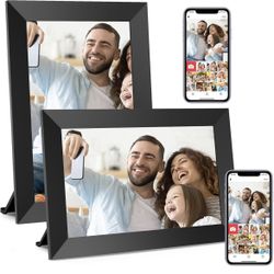 Digital Picture Frame WiFi 10.1 Inch Smart with 1280x800 IPS HD Touch Screen (2 Pack)