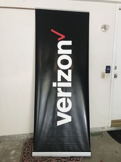 Verizon easel signage