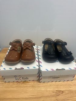 S&C Kids Girls Mary Jane Shoes – 2 Pairs