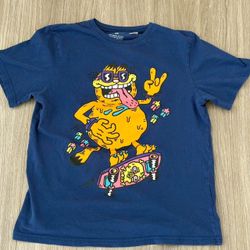 H&M navy blue Garfield graphic tee
