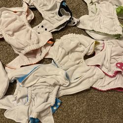 12 Charlie Banana Cloth Pocket Diapers with inserts