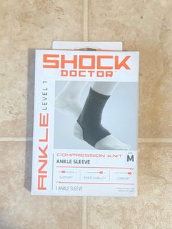 NEW Shock Doctor Level 1 Compression Ankle Sleeve (Medium)