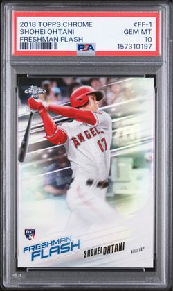 2018 Topps Chrome Shohei Ohtani Freshman Flash Rookie PSA 10