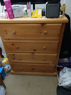 Tan dresser