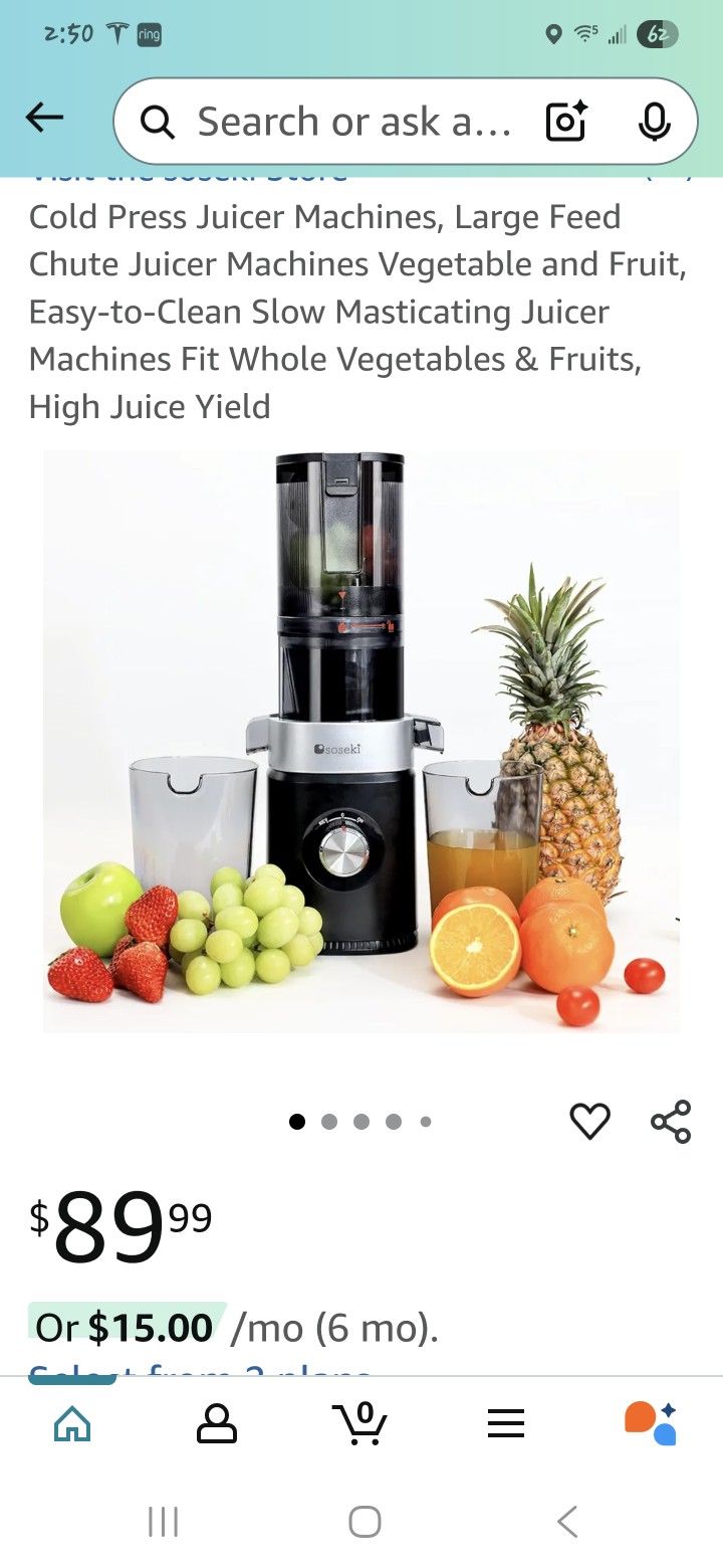Soseki Cold Press Juicer 