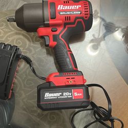 BAUER 20v brushless cordless 1/2 in