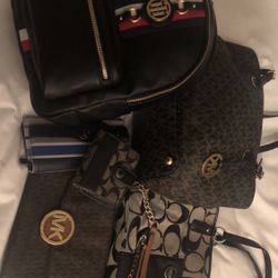 AUTHENTIC. Tommy Hilfiger Backpack, coach purse and wallet. Mk Crossbody Michael Kors. Selling Individually For about $40-60 Each. 